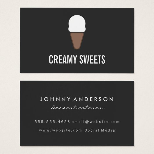 Logo du cône de glace (Devant & derrière)