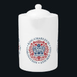 Logo du couronnement King Charles III<br><div class="desc">Logo du roi Charles III Coronation sur arrière - plan blanc. Le logo représente les quatre nations du Royaume-Uni via les fleurs nationales de chacune — le rose d'Angleterre,  le chardon de l'Ecosse,  la jonquille du Pays de Galles et le shamrock de l'Irlande du Nord.</div>