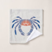 Logo du crabe bleu (Gant de toilette)