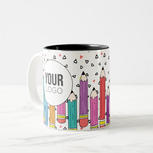 Logo du Doodle de l'école Mug (Devant gauche)