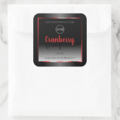 Logo du Étiquette de décoration rouge noir et blan (Sac)