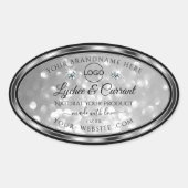 Logo du Étiquette de Parties scintillant d'argent  (Devant)