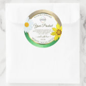 Logo du Étiquette de produit blanc Parties scintil (Sac)