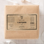 Logo du Étiquette de produit de la bouteille à gou (En situation)