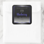 Logo du Étiquette de produit noir blanc chatoyant (Sac)