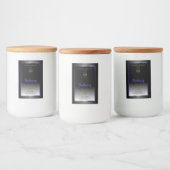 Logo du Étiquette de produit noir blanc chatoyant (Bouteilles)