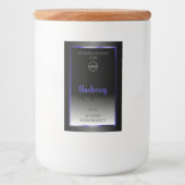 Logo du Étiquette de produit noir blanc chatoyant (Devant)