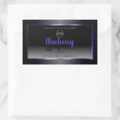 Logo du Étiquette de produit noir blanc chatoyant (Sac)