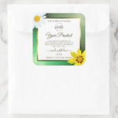 Logo du Étiquette de produits Floral Green Parties (Sac)