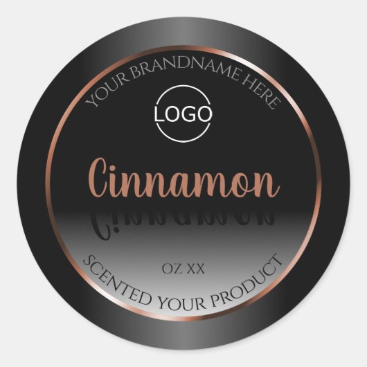 Logo du Étiquette de produits noir et blanc Rose G (Devant)