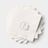 Logo du Mariage à couronnes branchées Monogrammes (Insitu (empilé))