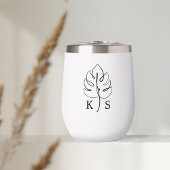 Logo du Mariage Monogramme Monstera Personnalisé