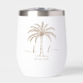 Logo du Mariage Monogramme Palm Tree (Avant)