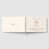 Logo du Mariage Monogramme Palm Tree Foil Livre d' (Complet)