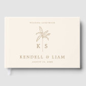 Logo du Mariage Monogramme Palm Tree Guides (Recto)