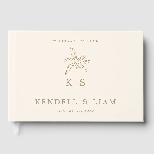 Logo du Mariage Monogramme Palm Tree Guides (Recto)