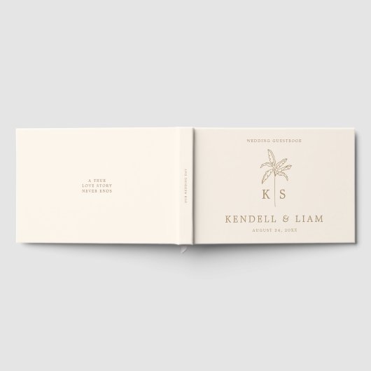 Logo du Mariage Monogramme Palm Tree Guides (Complet)