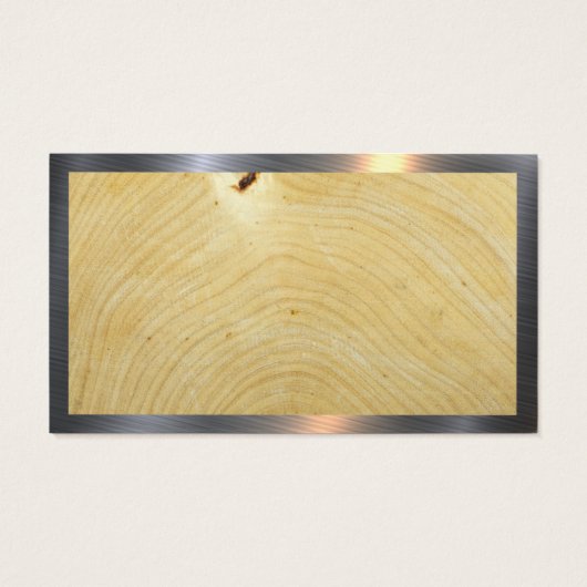 Logo du marteau | Grain de bois | Métal (Dos)