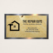 Logo du marteau | Grain de bois | Métal (Devant)