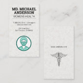 Logo du médecin Médicale | Carte de visite de soin (Devant / Derrière)