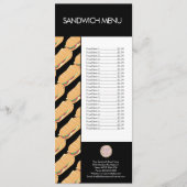 Logo du menu de la boutique de sandwichs modernes (Devant)