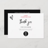 Logo du Merci d'affaires de Saint Valentin (Devant / Derrière)