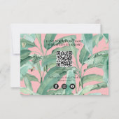 Logo du Merci d'affaires Feuille tropical (Dos)