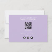 Logo du Merci d'affaires violet Médias sociaux (Dos)