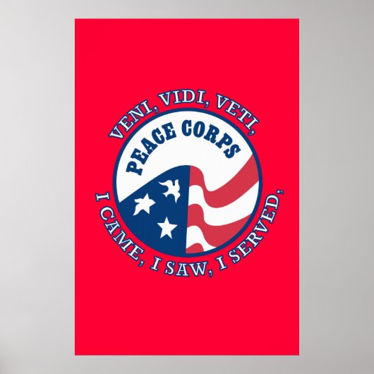 Logo du Peace Corps VVV Poster (Devant)