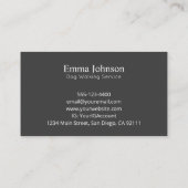 Logo du récupérateur moderne Carte de visite de ma (Dos)