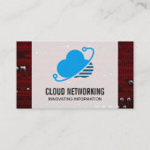 Logo du réseau cloud | Code binaire | Carte mère (Devant)