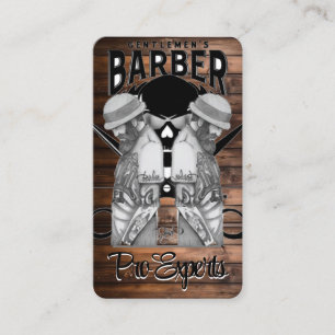 Logo du salon de coiffure / carte de visite crâne