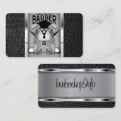 Logo du salon de coiffure / carte de visite crâne (Devant / Derrière)