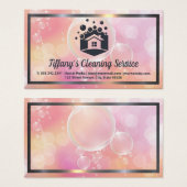 Logo du service de nettoyage de la maison | Bulles (Devant & derrière)