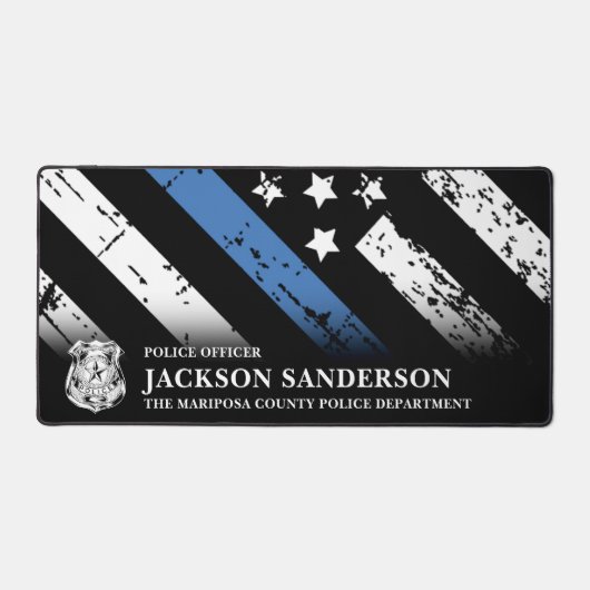 Logo du service de police de la ligne bleue mince (Recto)