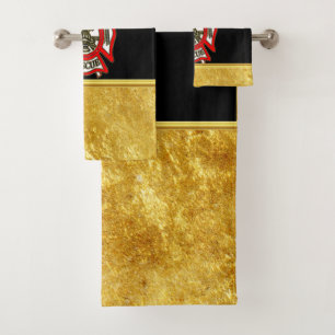 Logo du Service des incendies Feuil doré et insign