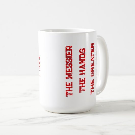 Logo Du Studio Grubby Hands + Mug De Devise (Devant droit)