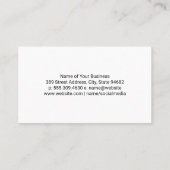 Logo du toit de la maison | Carte de visite immobi (Dos)