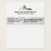 Logo du toit en métal de l'immobilier (Devant & derrière)