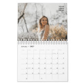 Logo Editable van het Bedrijf van de Kalender van (Jan 2027)