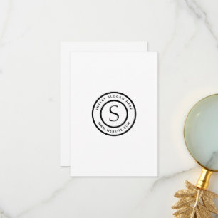Logo Eenvoudig design Bedankkaart