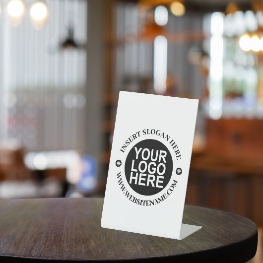 Logo Eenvoudige moderne professionele Creëer uw ei Reclamebord Met Voetstuk