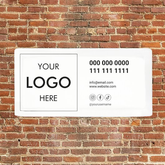 Logo eenvoudige professionele banner