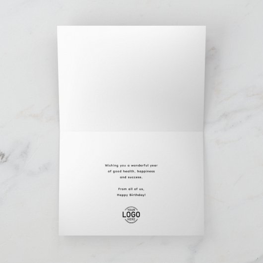 Logo eenvoudige witte volksbloemen Bourgogne verja Kaart (Binnen)