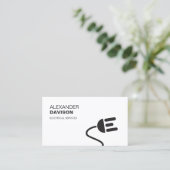 LOGO ÉLECTRIQUE CARTE DE VISITE MODERNE II (Debout devant)