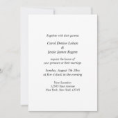 Logo élégant du mariage de script invitation perso (Devant)