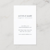 Logo Elegant Gold Leaf sur Slate II Carte de visit (Dos)