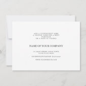 Logo élégant Médias sociaux Merci Calligraphie (Dos)