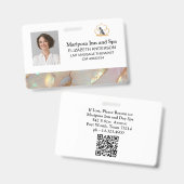 Logo élégant Photo d'entreprise Badge d'employé (Avant & arrière)