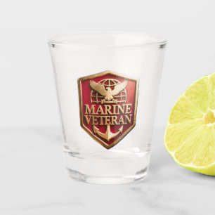 Logo Embleem Corps Marinier Veteraan Shot Glas